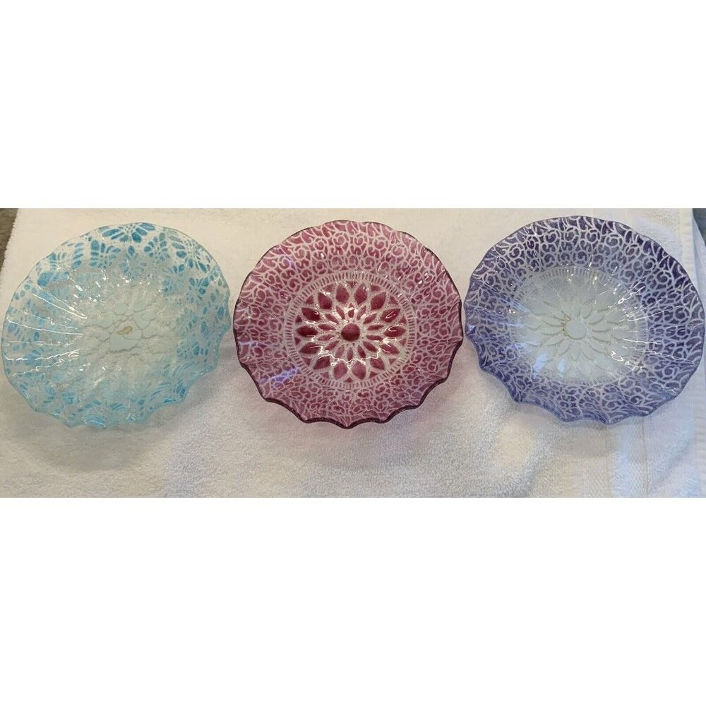Set Of 3 Sydenstricker Glass Plates